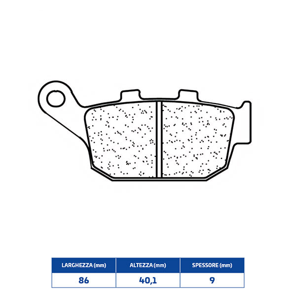 PASTIGLIE FRENO POSTERIORE CL BRAKES 1250RX3