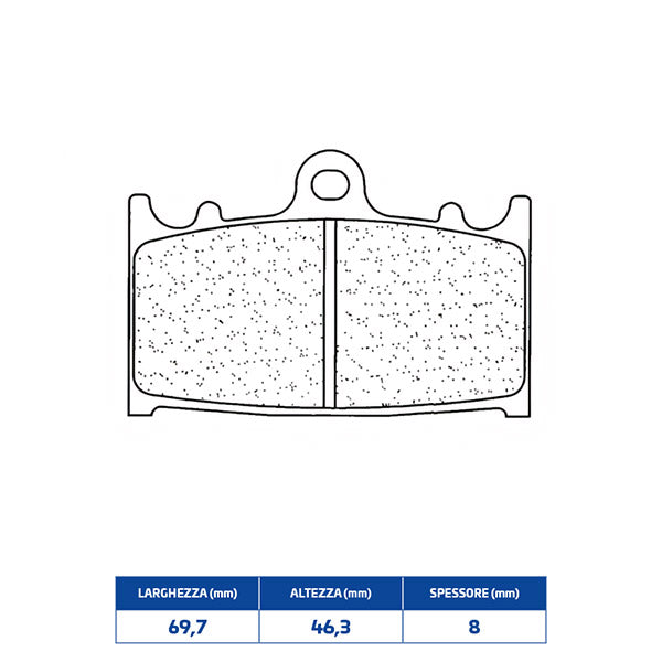 PASTIGLIE FRENO RACING ANTERIORE CL BRAKES 2251C60