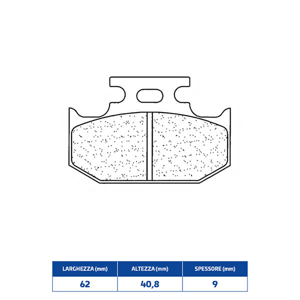 PASTIGLIE FRENO POSTERIORE CL BRAKES 2299RX3