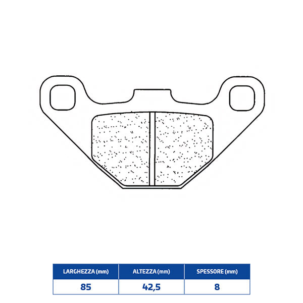 PASTIGLIE FRENO POSTERIORE CL BRAKES 2306X59