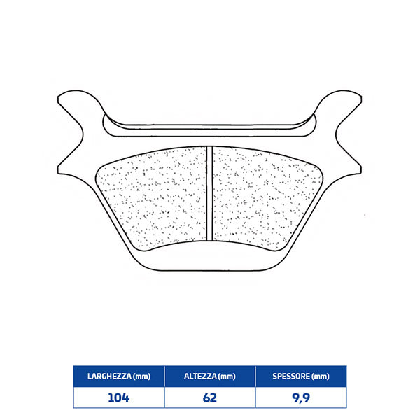PASTIGLIE FRENO POSTERIORE CL BRAKES 2370RX3