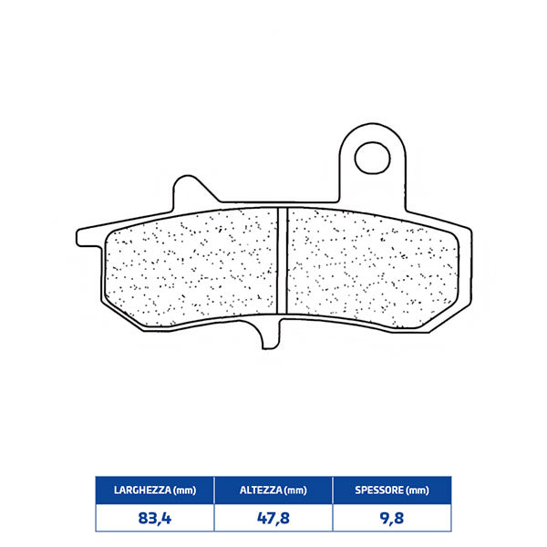 PASTIGLIE FRENO POSTERIORE CL BRAKES 2388RX3
