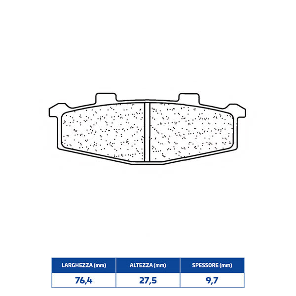 PASTIGLIE FRENO ANTERIORE CL BRAKES 2389A3+