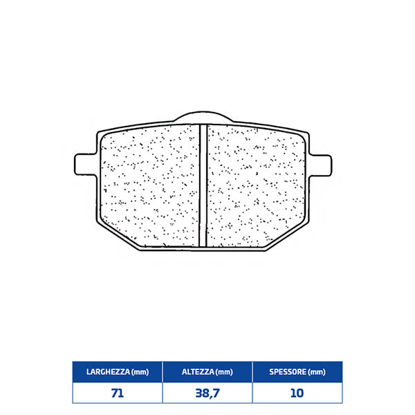 PASTIGLIE FRENO ANTERIORE CL BRAKES 2393A3+