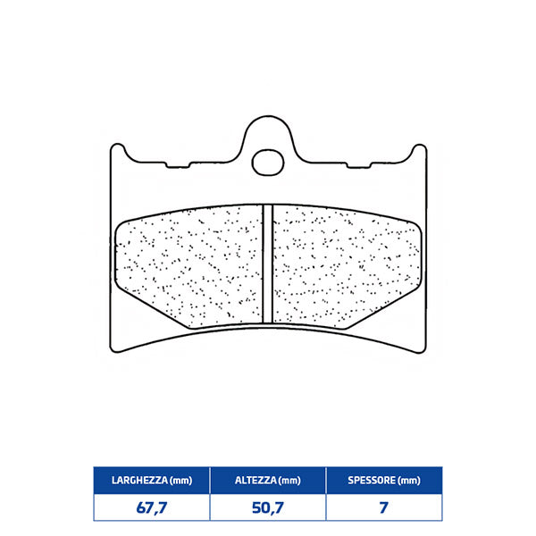 PASTIGLIE FRENO ANTERIORE CL BRAKES 2398A3+