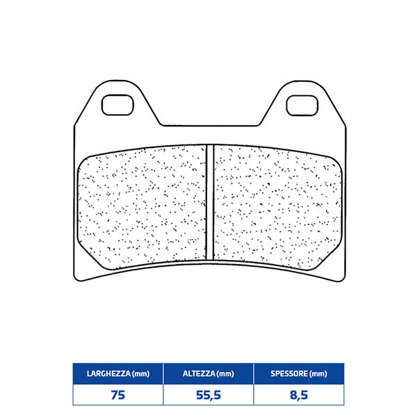 PASTIGLIE FRENO ANTERIORE CL BRAKES 2539A3+