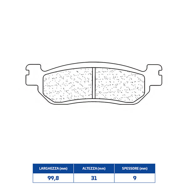 PASTIGLIE FRENO POSTERIORE CL BRAKES 2828RX3