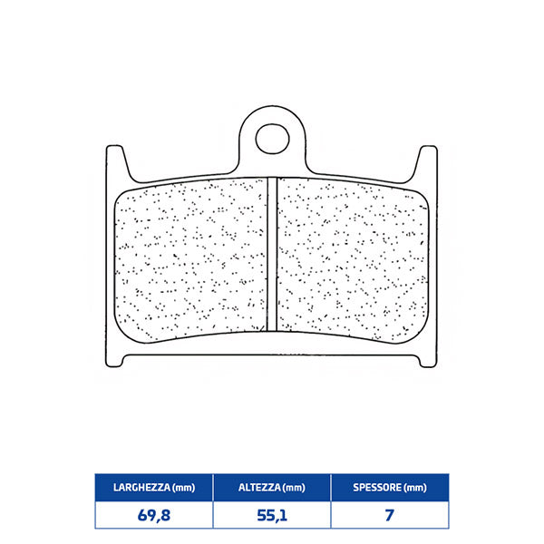 PASTIGLIE FRENO ANTERIORE CL BRAKES 2961A3+