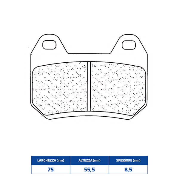 PASTIGLIE FRENO POSTERIORE CL BRAKES 2987RX3