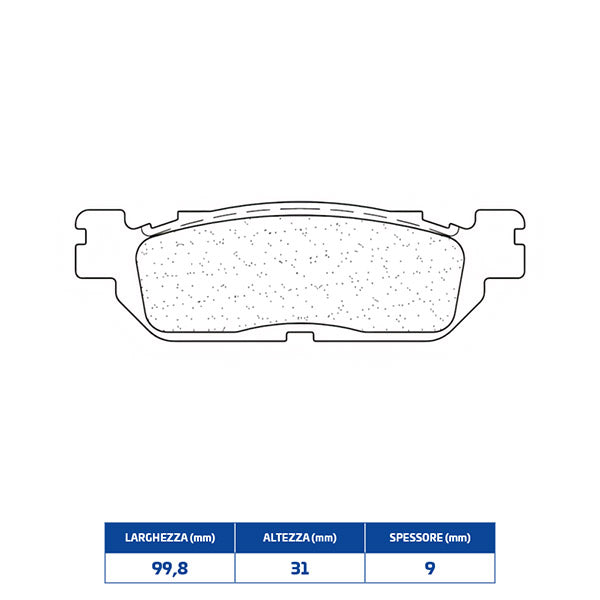 PASTIGLIE FRENO CL BRAKES 3095MSC