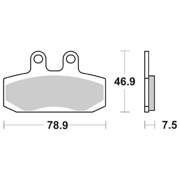 PASTIGLIA FRENO SBS 124HF