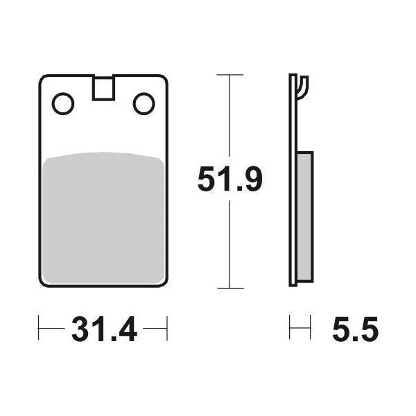 PASTIGLIA FRENO SBS 132HF