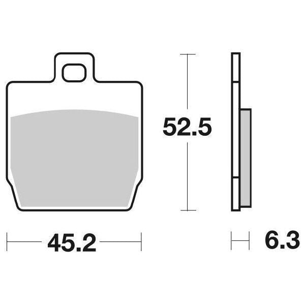 PASTIGLIA FRENO SBS 145HF