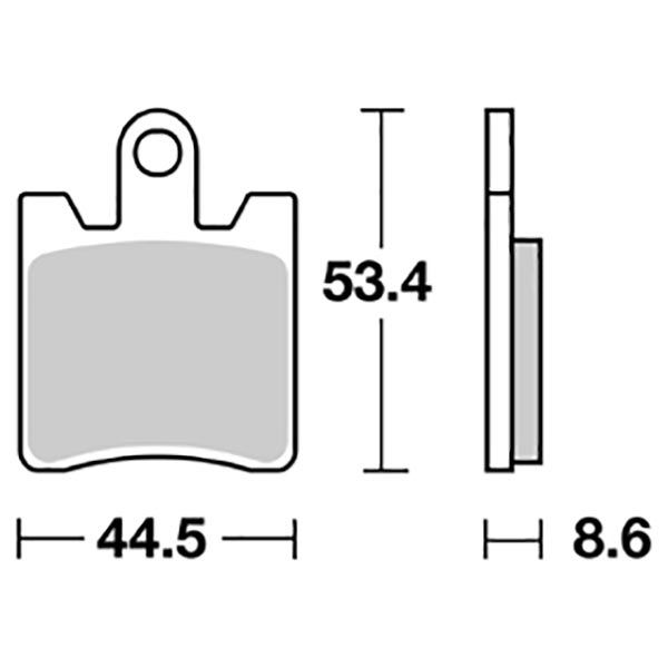 PASTIGLIA FRENO SBS 146HM SET 4 PZ