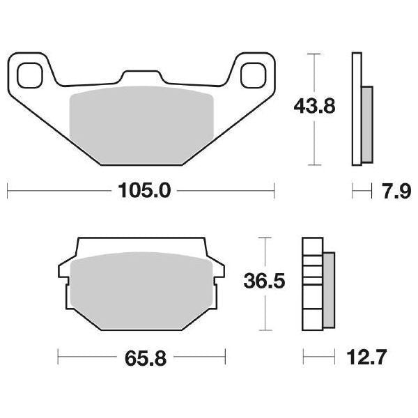 PASTIGLIA FRENO SBS 150HF