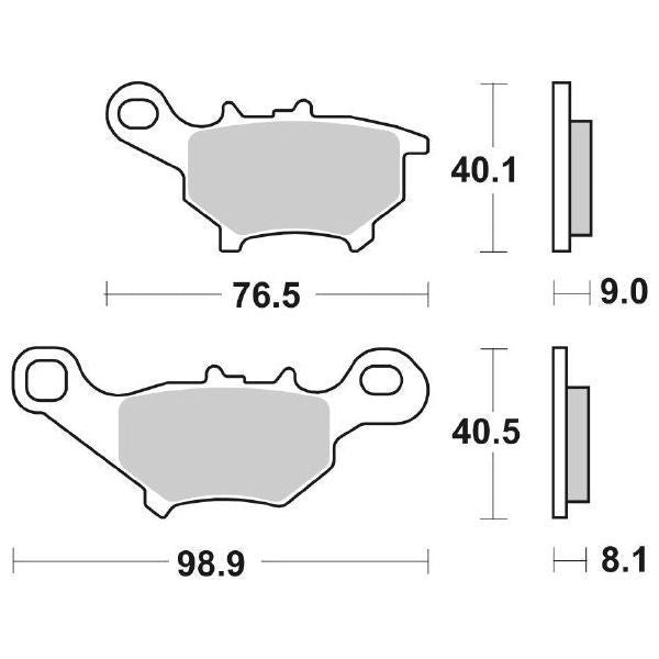PASTIGLIA FRENO SBS 206CT