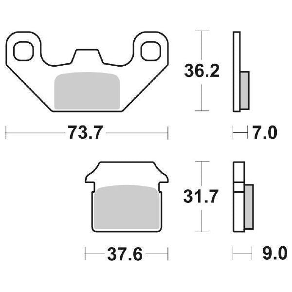 PASTIGLIA FRENO SBS 213HF