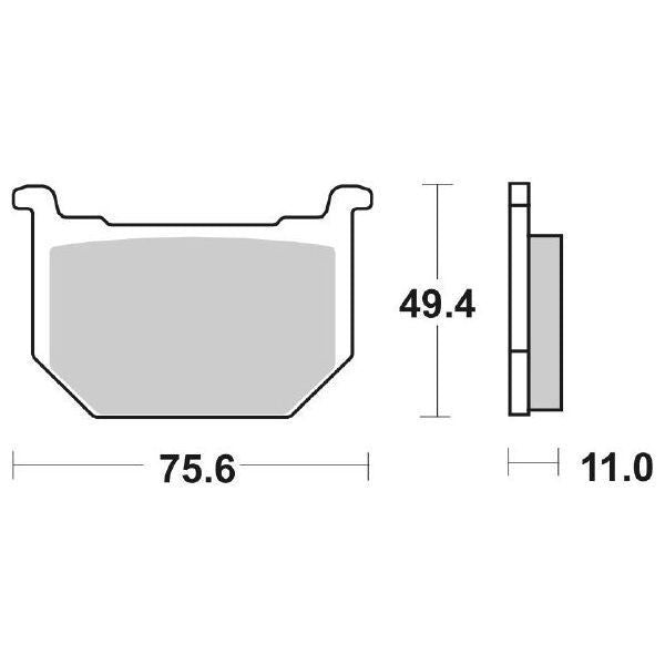 PASTIGLIA FRENO SBS 533HF