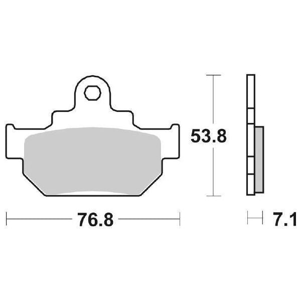 PASTIGLIA FRENO SBS 581HF