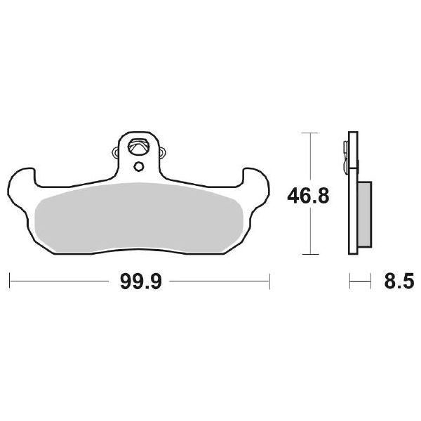 PASTIGLIA FRENO SBS 608HF
