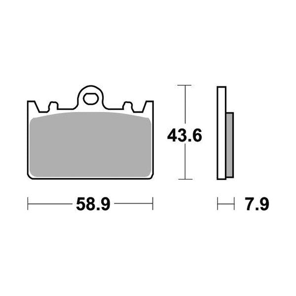 PASTIGLIA FRENO SBS 666RST
