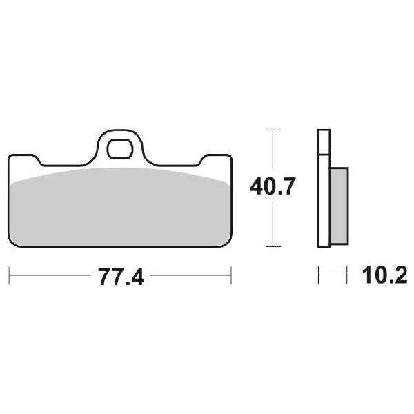 PASTIGLIA FRENO SBS 711DS-1