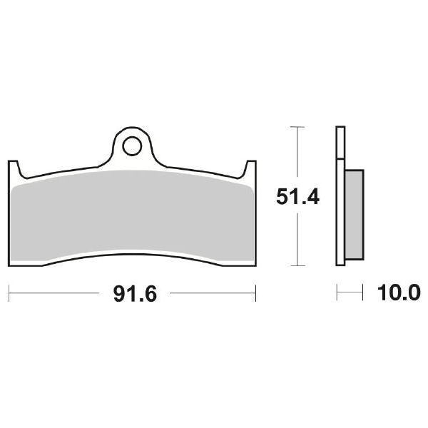 PASTIGLIA FRENO SBS 729RS
