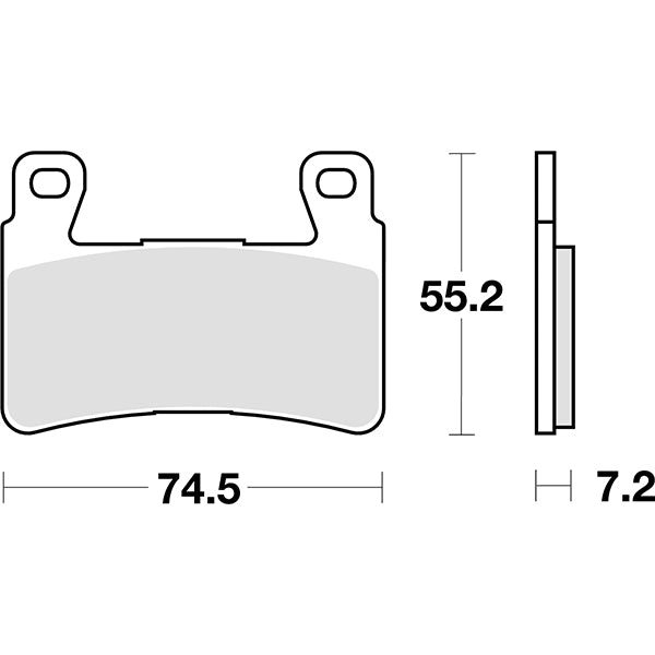 PASTIGLIA FRENO SBS 734RST
