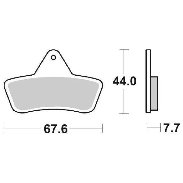 PASTIGLIA FRENO SBS 758ATS