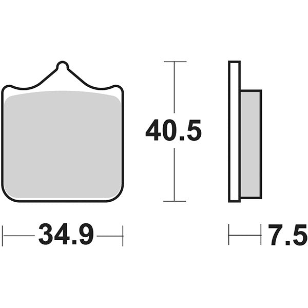 PASTIGLIA FRENO SBS 762RST SET 4 PZ