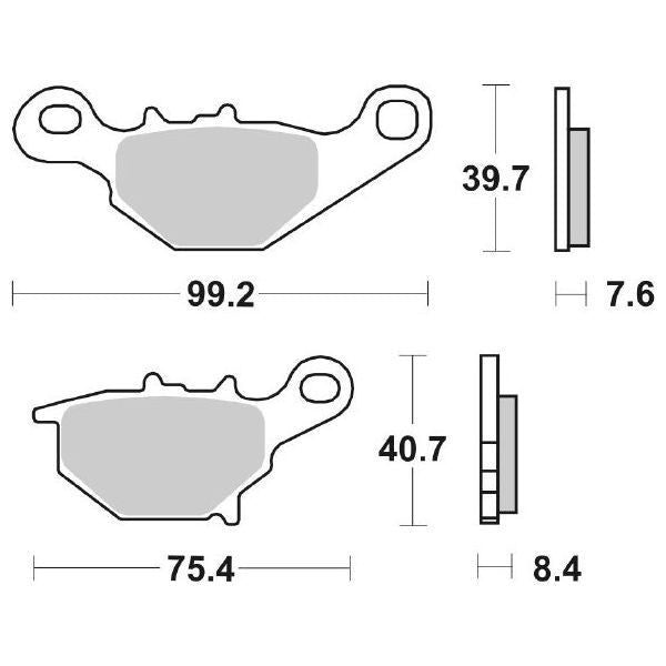 PASTIGLIA FRENO SBS 820CS