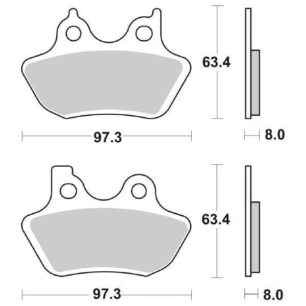 PASTIGLIA FRENO SBS 826HS