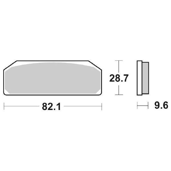 PASTIGLIA FRENO SBS 845DC