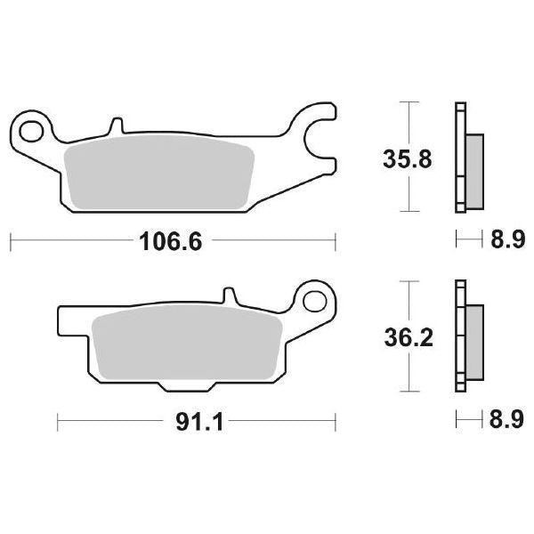 PASTIGLIA FRENO SBS 852RSI