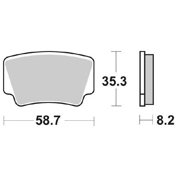 PASTIGLIA FRENO SBS 867RSI