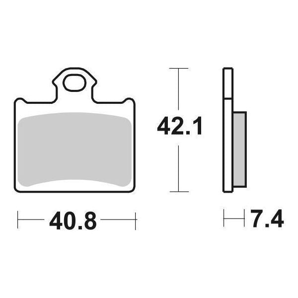 PASTIGLIA FRENO SBS 872RSI
