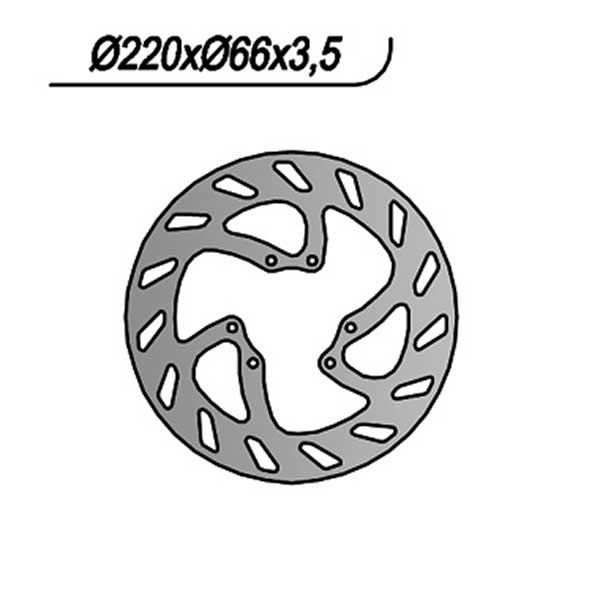 DISCO FRENO NG SHERCO ENDURO - SUPERMOTARD 50 REAR DISC 6 HOLES