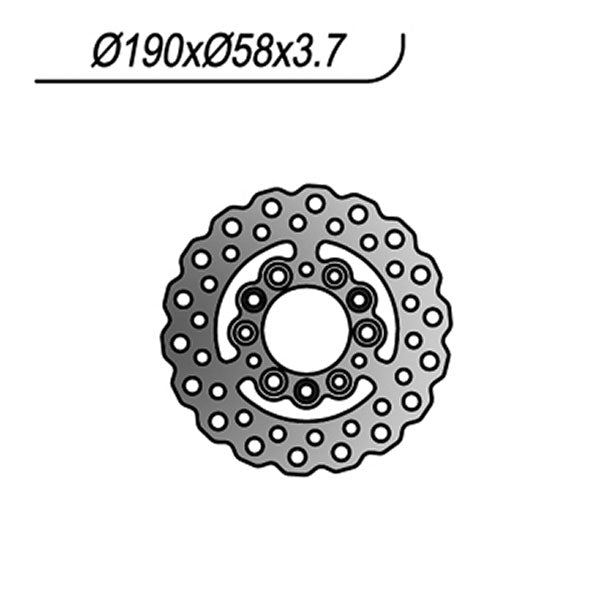 DISCO FRENO NG APRILIA - MALAGUTI - MBK - PIAGGIO - YAMAHA