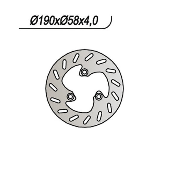 DISCO FRENO NG HONDA SJ BALI 50/100 - MBK NITRO 50 - BOOSTER NG 50 - YAMAHA AEROX/BW'S 50