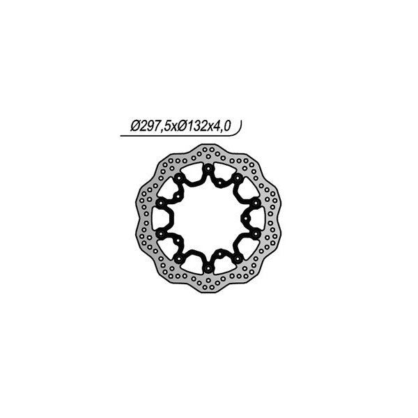 DISCO FRENO NG KIT YAMAHA 530-560 T-MAX Ø 298