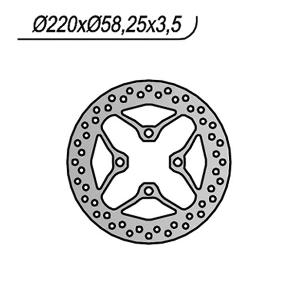 DISCO FRENO NG HONDA NSC VISION 50/110 4T - PCX ESP 125 - SH MODE CBS 125