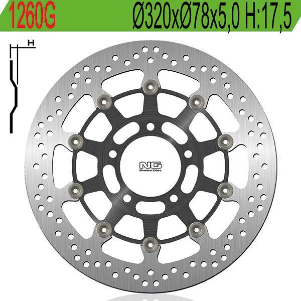 DISCO FRENO NG TRIUMPH SPEED TRIPLE - TIGER  1050