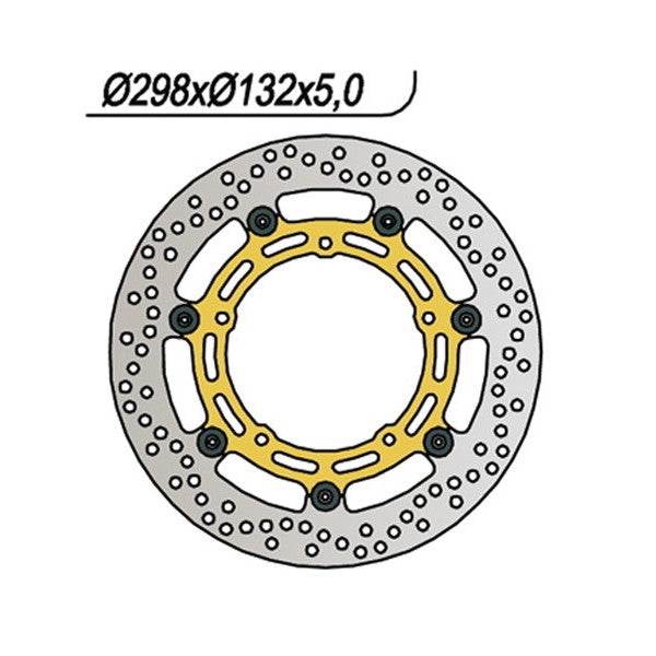 DISCO FRENO NG YAMAHA FZ6 R - XJ6 600 - YZF R7 700 - MT 09 850