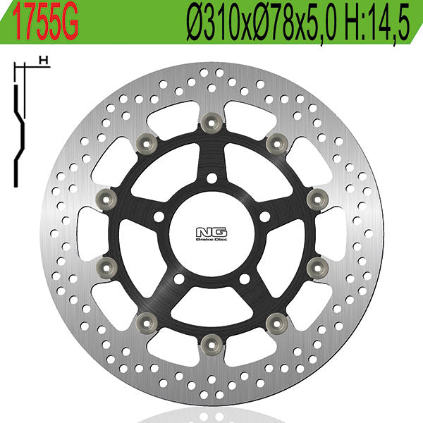 DISCO FRENO NG TRIUMPH DAYTONA 600/650 - SPEED FOUR /TT 600