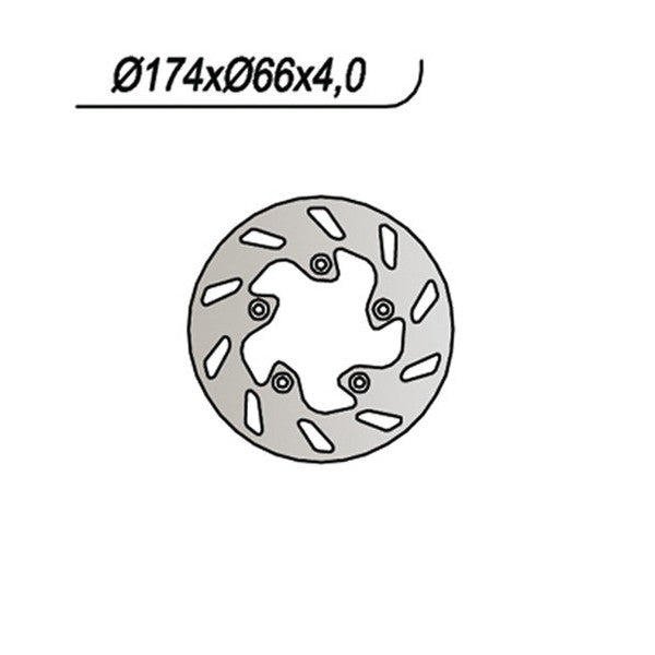 DISCO FRENO NG ITALJET FORMULA 50/125 - GILERA RUNNER 50