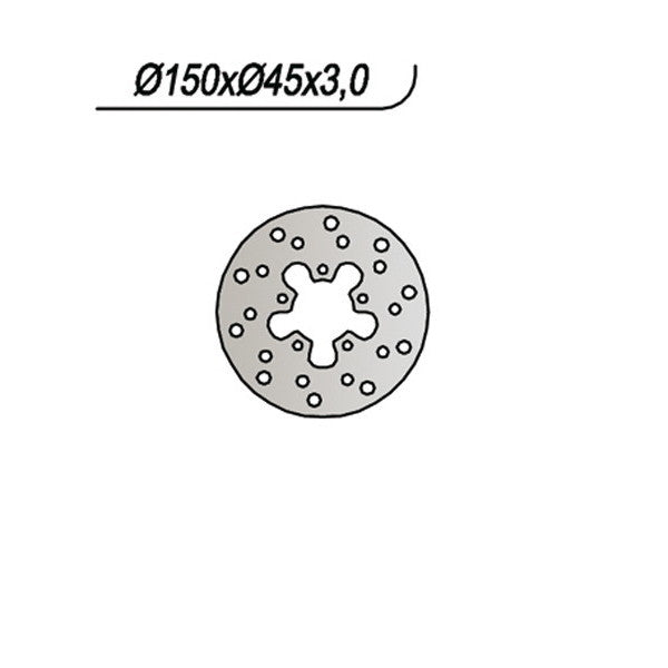 DISCO FRENO NG POLINI X1-3-5 SENIOR - ALFER MINI 50 - PHANTOM R12 50