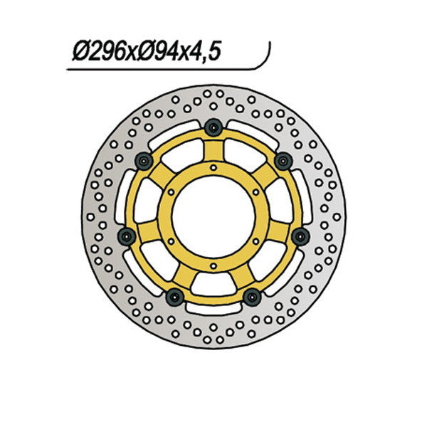 DISCO FRENO NG HONDA CBR F/SPORT/ROSSI 600 - CBF HORNET 919 - VTX 1800