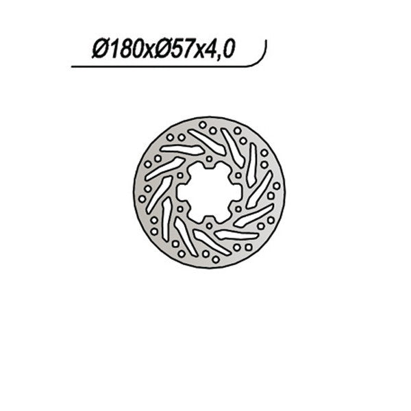 DISCO FRENO NG APRILIA - GILERA - DERBI 50/125