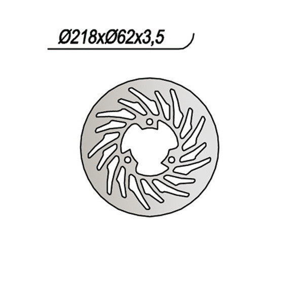 DISCO FRENO NG DERBI SENDA R 50/125 - CROSS CITY 125