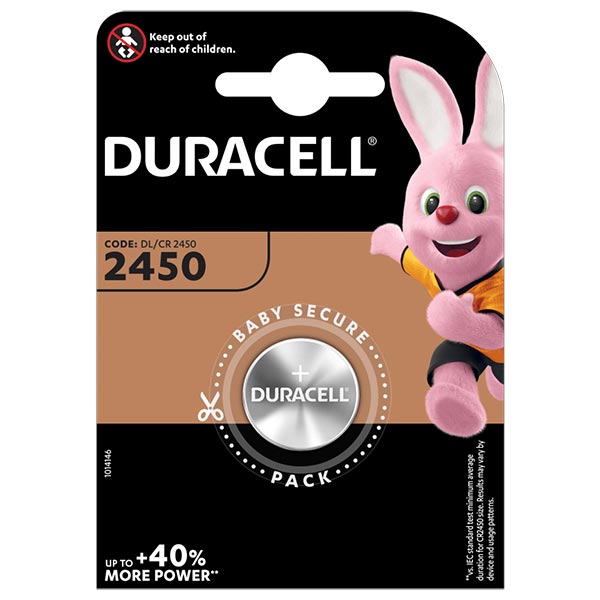 BLISTER 1 PILA CR 2450 DURACELL LITIO (SCATOLA 10 BLISTER)